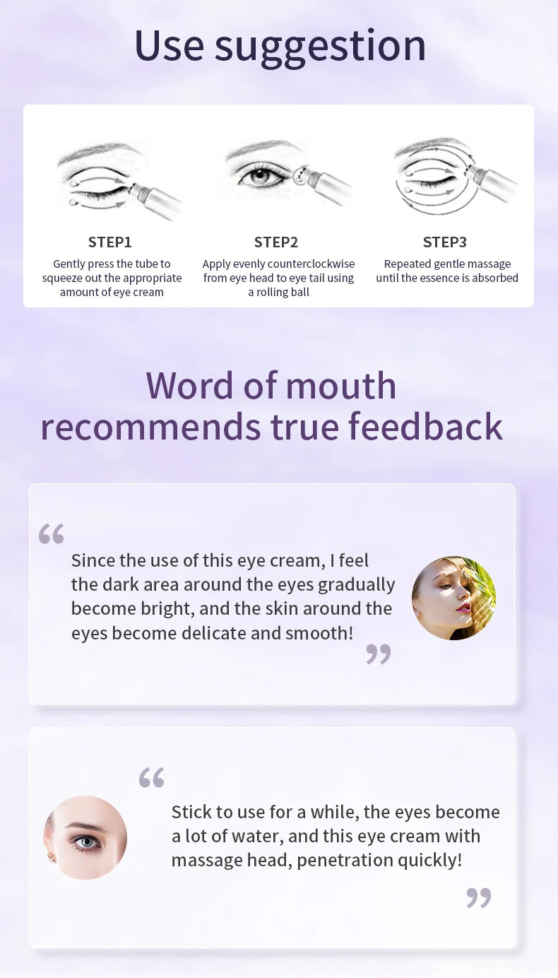 O’CHEAL Hyaluronic Eye Cream – Anti-Wrinkle & Dark Circle Roller