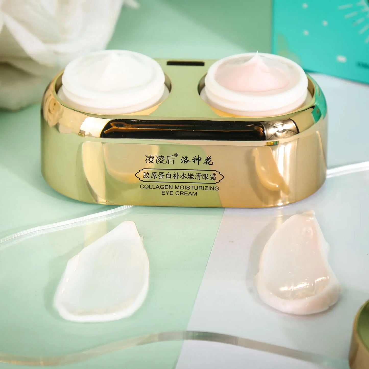 40g Day Eye Cream Night Eye Cream Double Skin Care Reduce Dark Circles Tightens Eye Contour Anti Wrinkle Eye Puffiness Eye Care