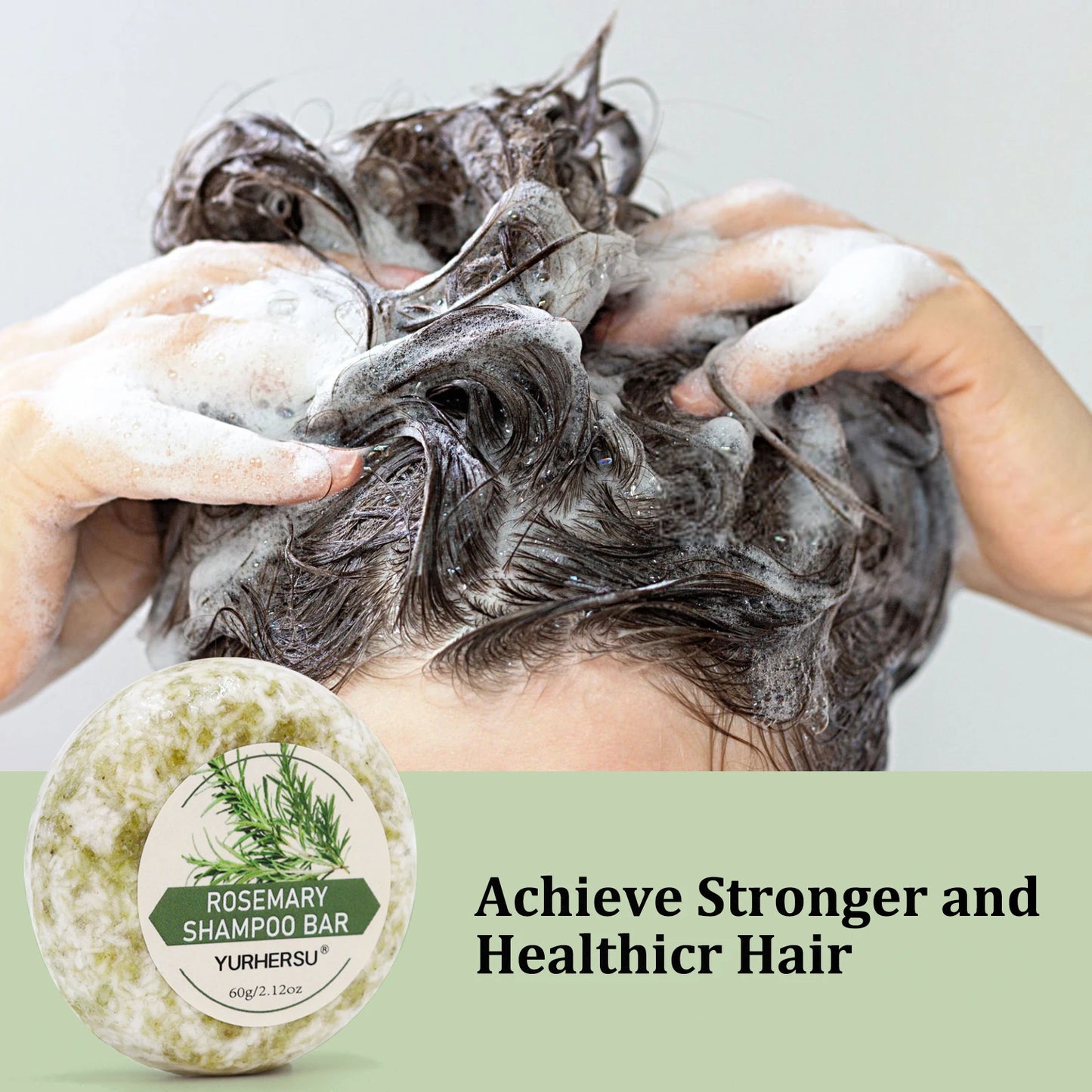 Nourishing and repairing: Rosemary shampoo soap, escorting hair