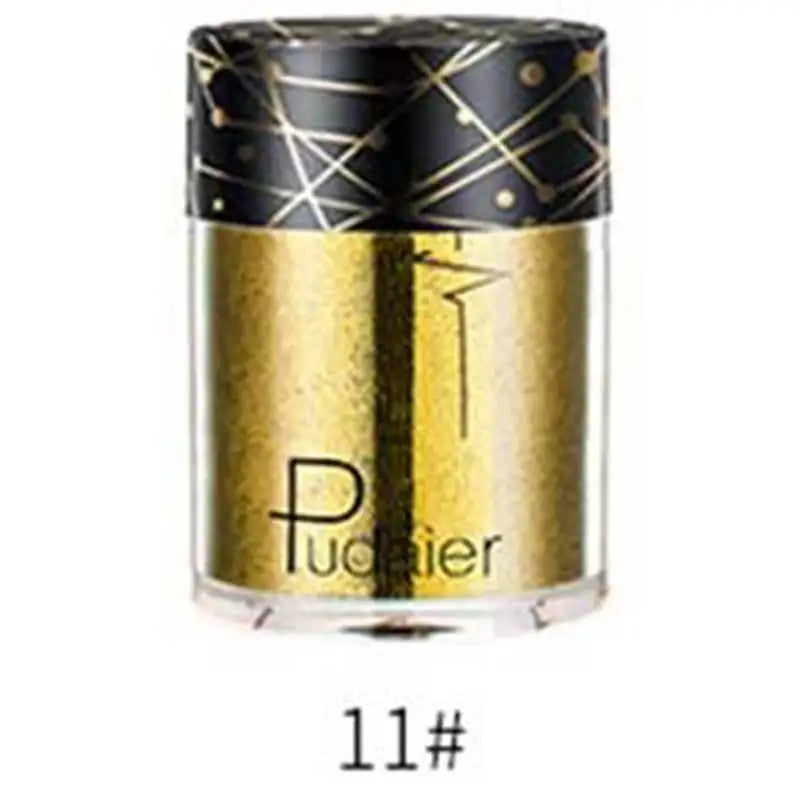 Pudaier Glitter Shimmer Powder Pigment Eyeshadow Highlighter Beauty Makeup Shiny Body Glow Festival Party Cosmetic