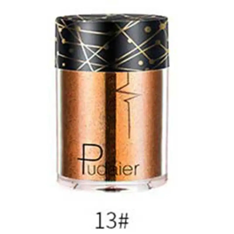 Pudaier Glitter Shimmer Powder Pigment Eyeshadow Highlighter Beauty Makeup Shiny Body Glow Festival Party Cosmetic