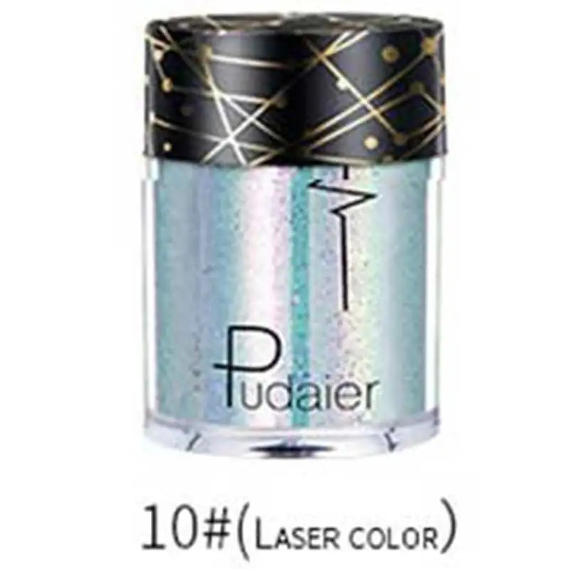 Pudaier Glitter Shimmer Powder Pigment Eyeshadow Highlighter Beauty Makeup Shiny Body Glow Festival Party Cosmetic