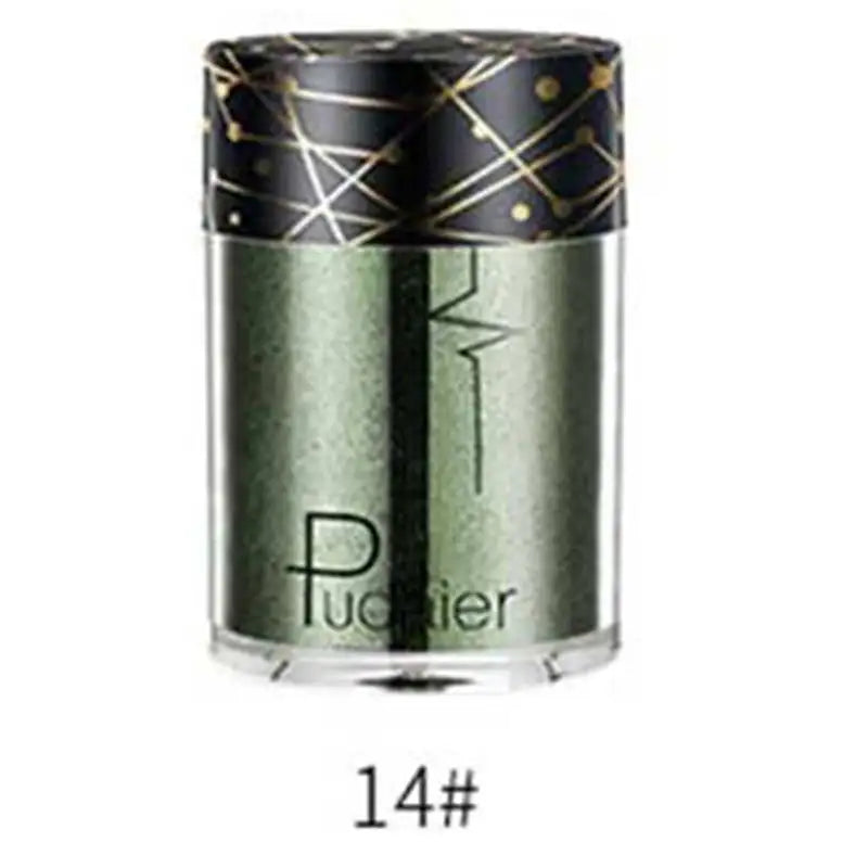Pudaier Glitter Shimmer Powder Pigment Eyeshadow Highlighter Beauty Makeup Shiny Body Glow Festival Party Cosmetic