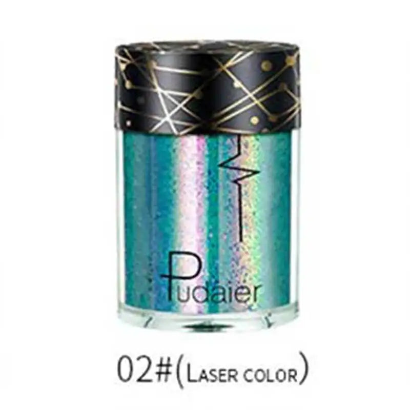 Pudaier Glitter Shimmer Powder Pigment Eyeshadow Highlighter Beauty Makeup Shiny Body Glow Festival Party Cosmetic