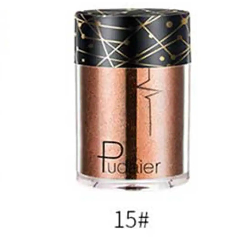 Pudaier Glitter Shimmer Powder Pigment Eyeshadow Highlighter Beauty Makeup Shiny Body Glow Festival Party Cosmetic