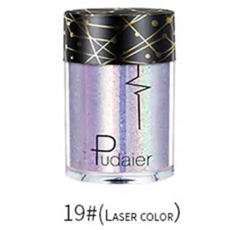 Pudaier Glitter Shimmer Powder Pigment Eyeshadow Highlighter Beauty Makeup Shiny Body Glow Festival Party Cosmetic