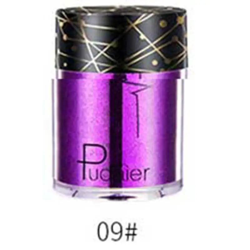 Pudaier Glitter Shimmer Powder Pigment Eyeshadow Highlighter Beauty Makeup Shiny Body Glow Festival Party Cosmetic