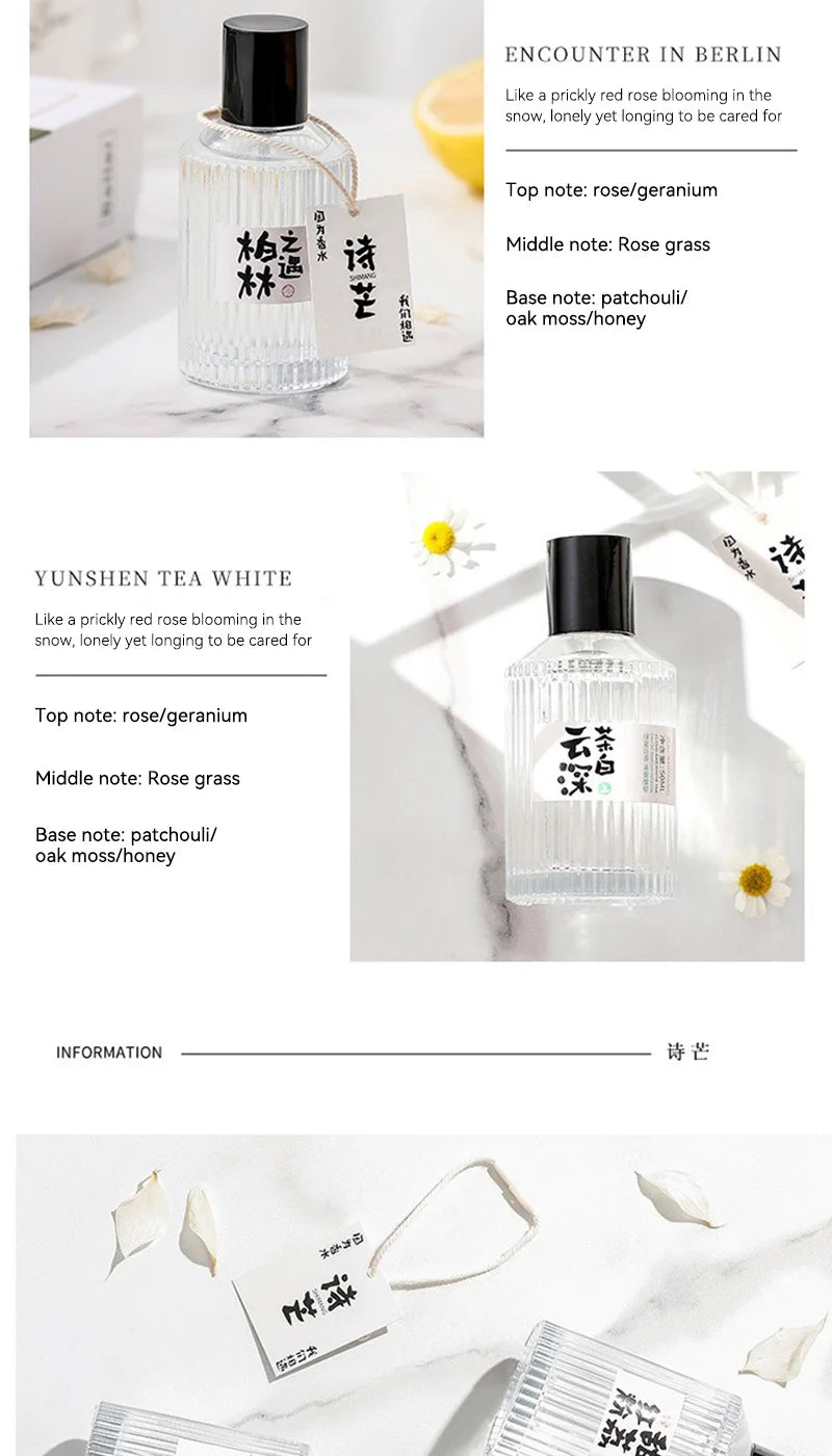 Original brand Wataru Monogatari Perfume - 50ml, Long-lasting Light Scent, For Men & Women, Japanese Style Fresh & Minimalist