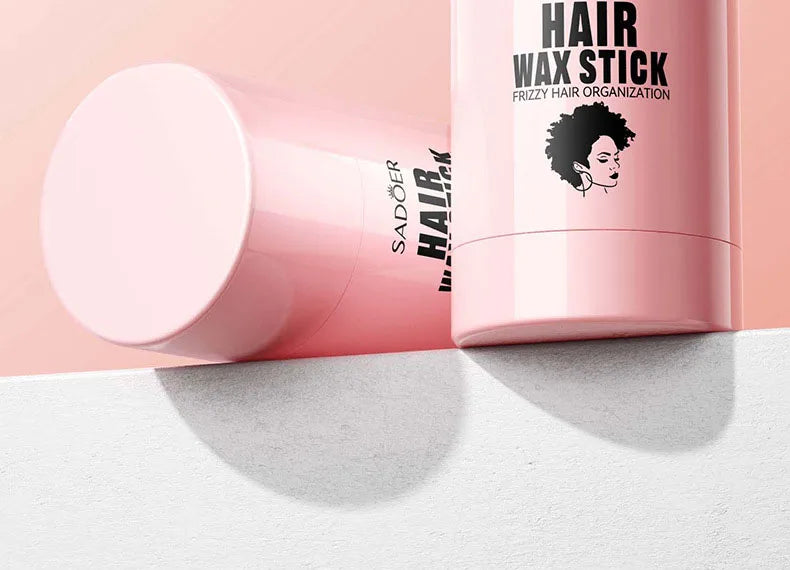 SADOER Hair Styling Wax Stick Edge Control Anti-Frizz Improve Frizzy Curly Troubles Smoothing Broken Solid Hair Gel Cream Liquid