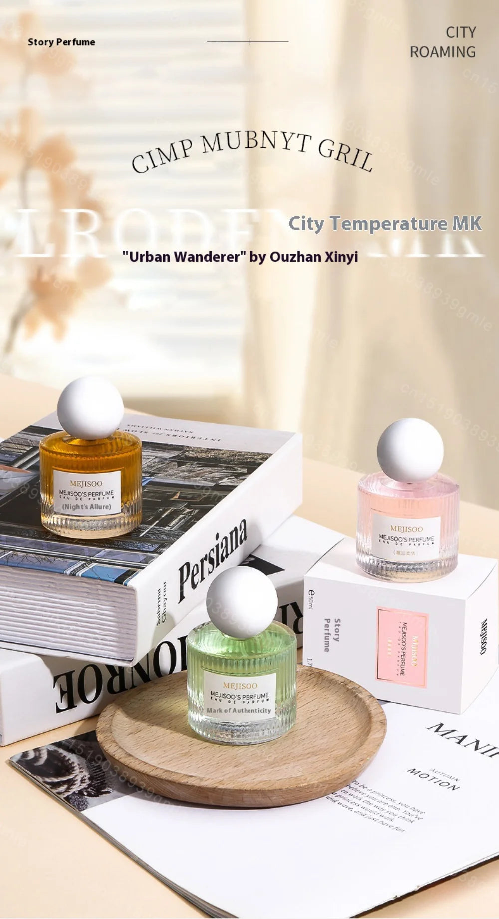 50Ml Women's Charming Night Perfume Fresh Flower and Fruit Fragrance Tender Airy Floral Scent Ladies Long-Lasting Fragrance