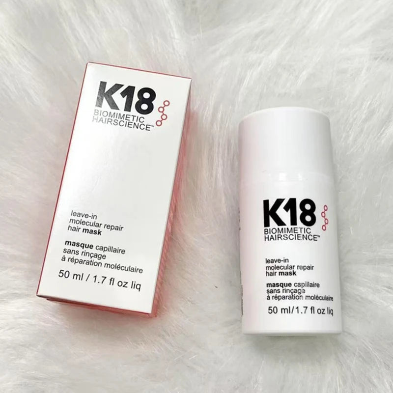 K18 Leave-In Molecular Repair Hair Mask Deep Conditioning Keratin Treatment Soften Hair Smoothing Healthy Hair Care 50ml 150ml