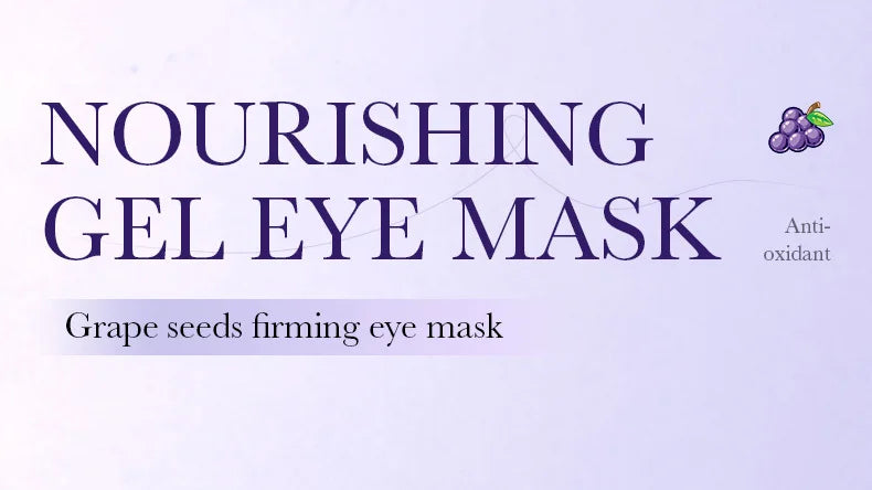 60pcs SADOER Grape Eye Mask Anti Dark Circles Removal Eyes Bags Moisturizing Firming Eye Patches Eyes Skin Care Products