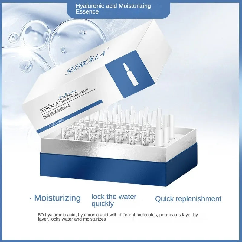 Hyaluronic Acid Peptide Whitening Serum Remove Dark Spots Melanin Brighten Shrink Pores  Moisturizing Fade Fine Lines