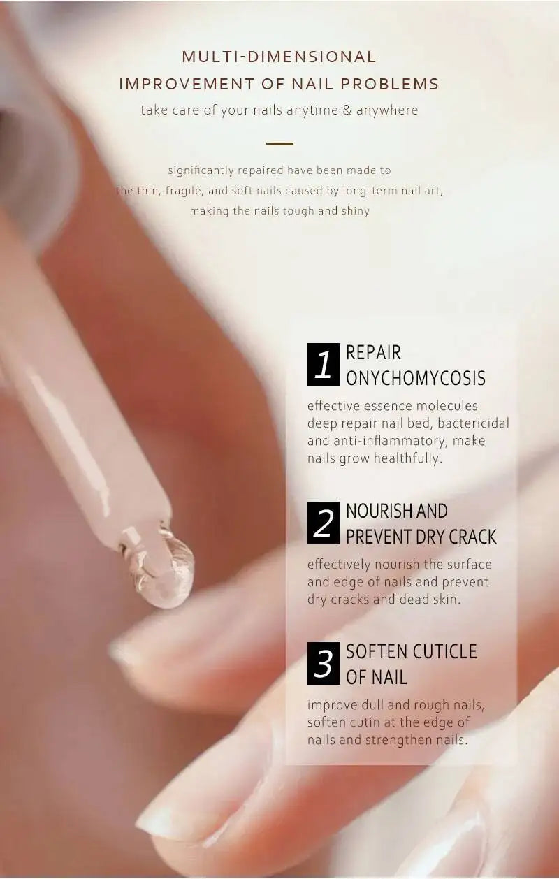 BELYN BERLY Nail Care Serum 3PCS for Nourishing Cracked Discolored Nails Repair Essence Nail Treatment Liquid