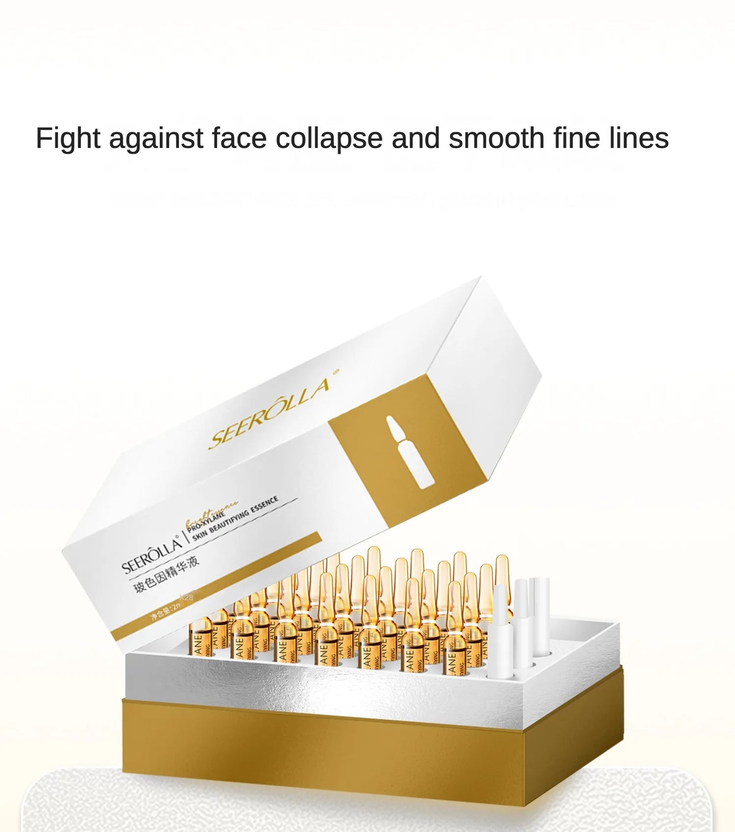 Hyaluronic Acid Peptide Whitening Serum Remove Dark Spots Melanin Brighten Shrink Pores  Moisturizing Fade Fine Lines