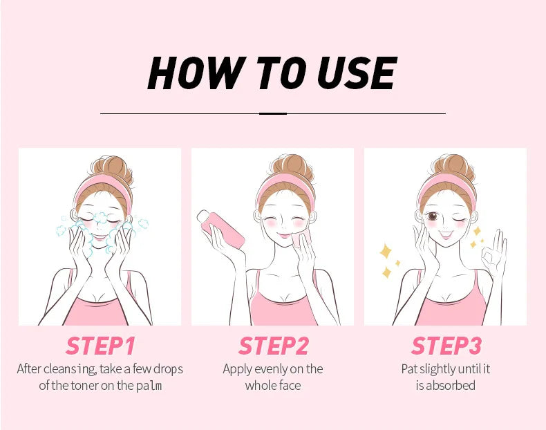 Sakura Facial Cleaner Korean Face Serum Exfoliating Peeling Gel Moisturize Toner Eye Cream Sunscreen Cosmetics Skin Care Set