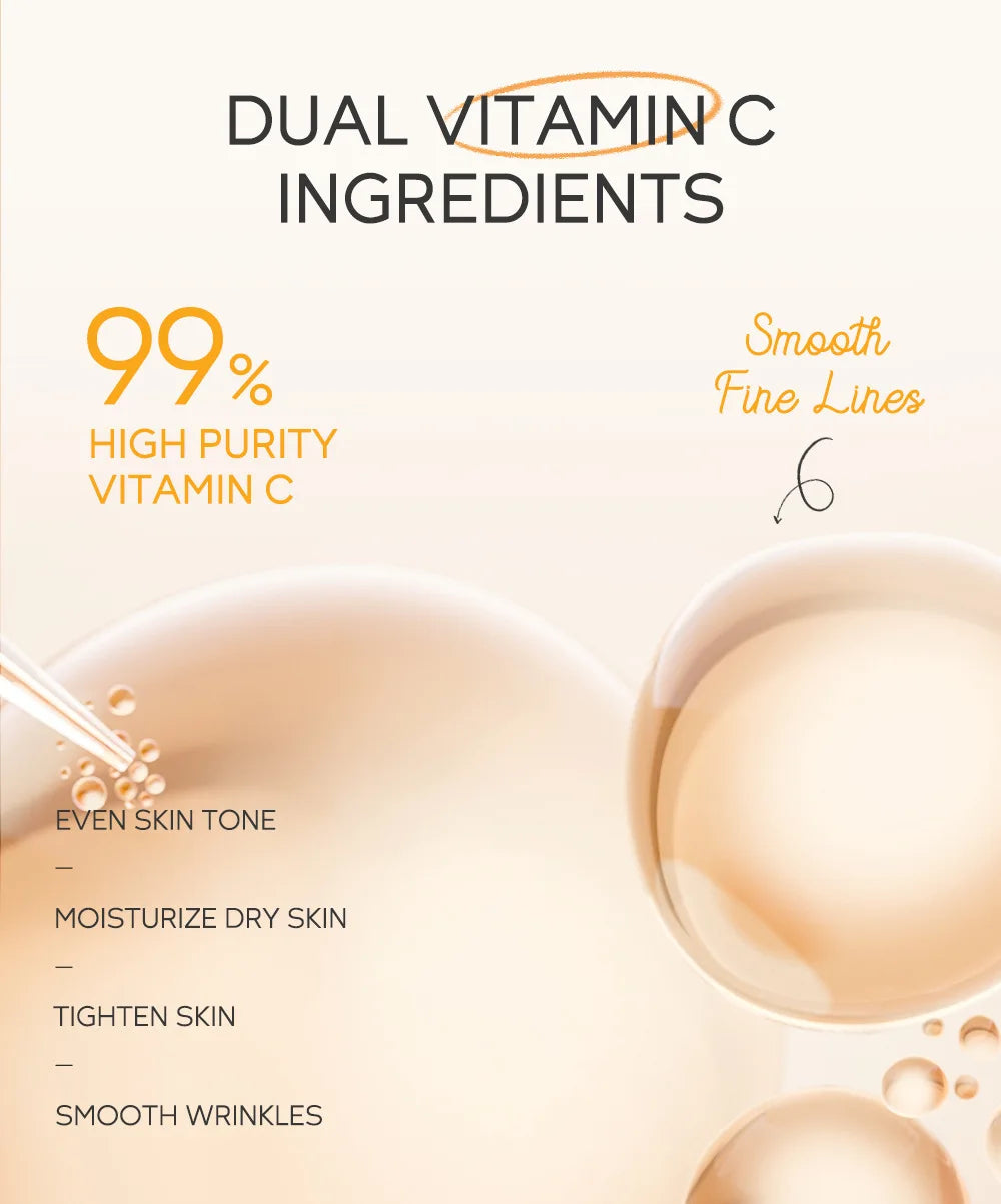 3pcs/set LAIKOU Skin Care Set Vitamin C Sakura Snail Essence Serum & Eye Cream & Face Cream Moisturizer Travel Size Skincare Set