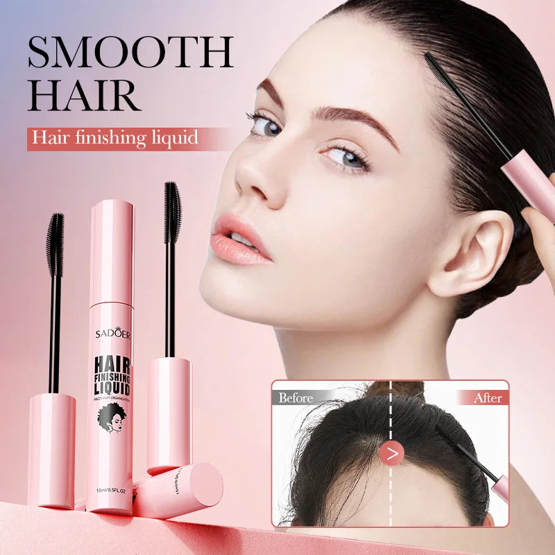 SADOER Hair Styling Wax Stick Edge Control Anti-Frizz Improve Frizzy Curly Troubles Smoothing Broken Solid Hair Gel Cream Liquid
