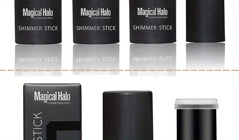 Magical Halo Shimmer Stick - Multi-Use Highlighter & Contour Makeup for Radiant Glow - Daily Wear 01# & 02#