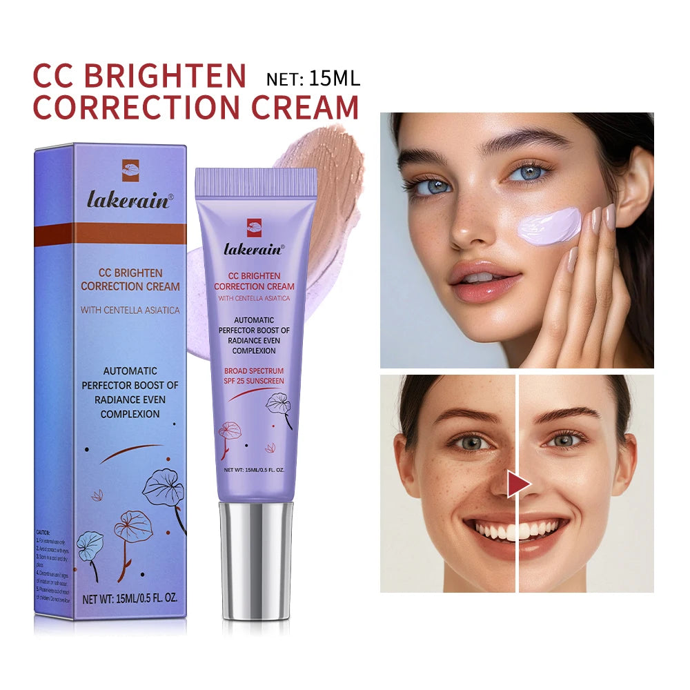 3pcs Korean CC Cream – Color Correcting, Moisturizing & High Coverage