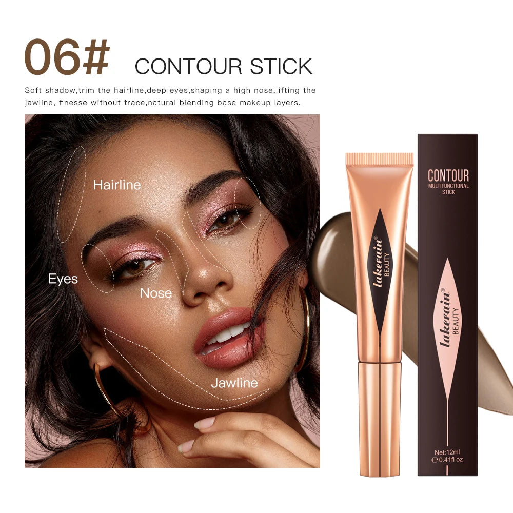 New Cream Bronzer Contour Blusher Beauty Wand Highlighter Blush With Cushion Liquid Face Bronzer Wand Stick Applicator Makeup