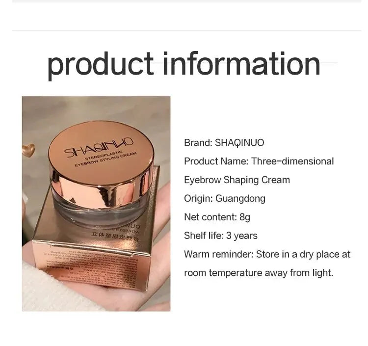 Three-dimensional Eyebrow Shaping Soap Eyebrow Gel Gel Texture Creates Natural Eyebrows Styling