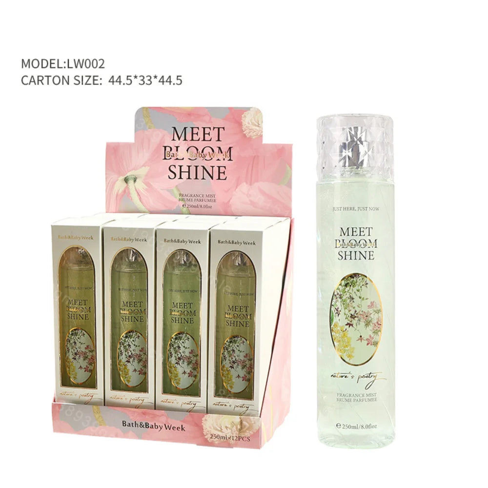 250Ml High-Quality Original Women's Perfume Long-Lasting Body Spray Fragrance Mist Brume Women's Perfume Body Spray Fragrance