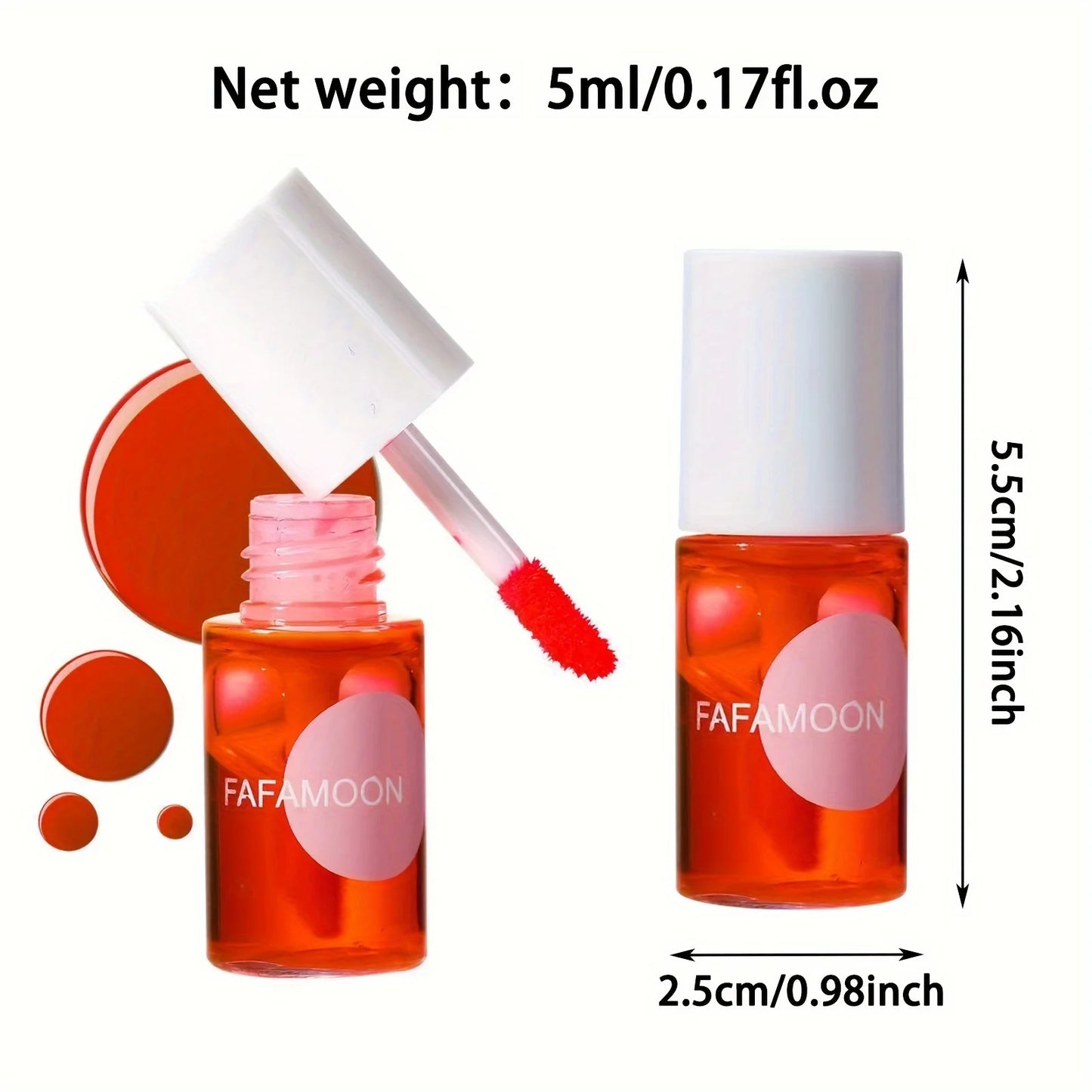 4 colour Fruity Lip Tint Water Gloss Tint, Moisturizing Waterproof Liquid Lipstick, Non-Stick, High Pigment, Long-Lasting Colors