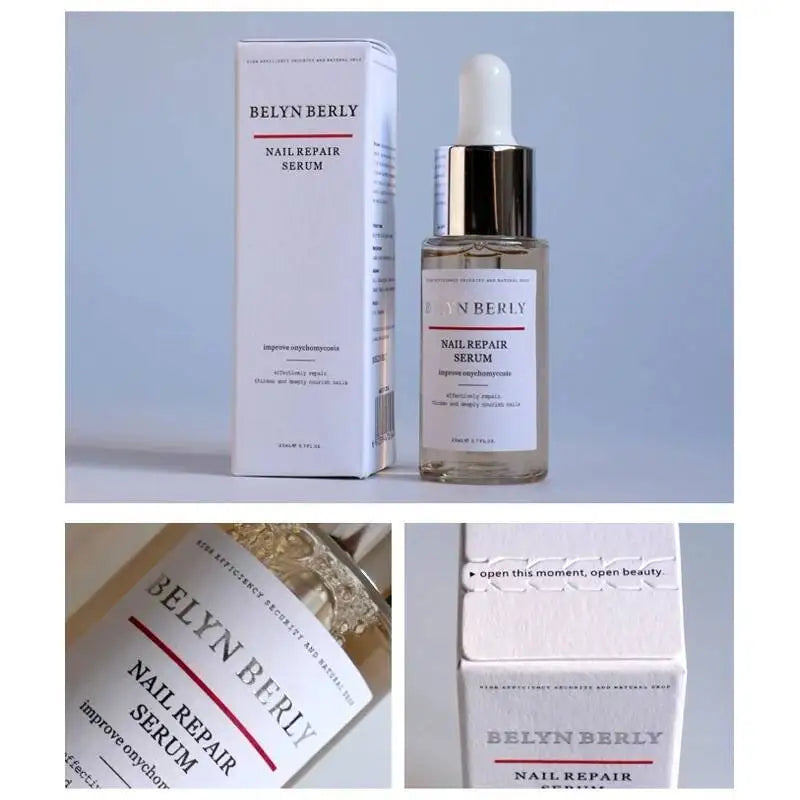 BELYN BERLY Nail Care Serum 3PCS for Nourishing Cracked Discolored Nails Repair Essence Nail Treatment Liquid