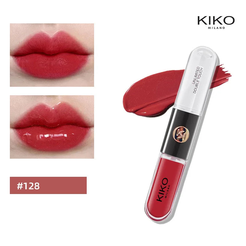 New Double Headed Lipstick Transparent Mirror Lip Gloss Non-Fading Lip sticks Milk Tea Bean Paste Sexy Plump Lip Glaze Makeup