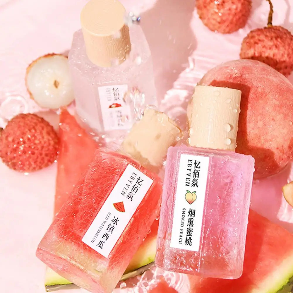 Unisex Fresh Fruity Perfume Natural & Long-Lasting, Daily Use Body Spray Lychee Peach Watermelon Fruity Scent Spray Fragrance