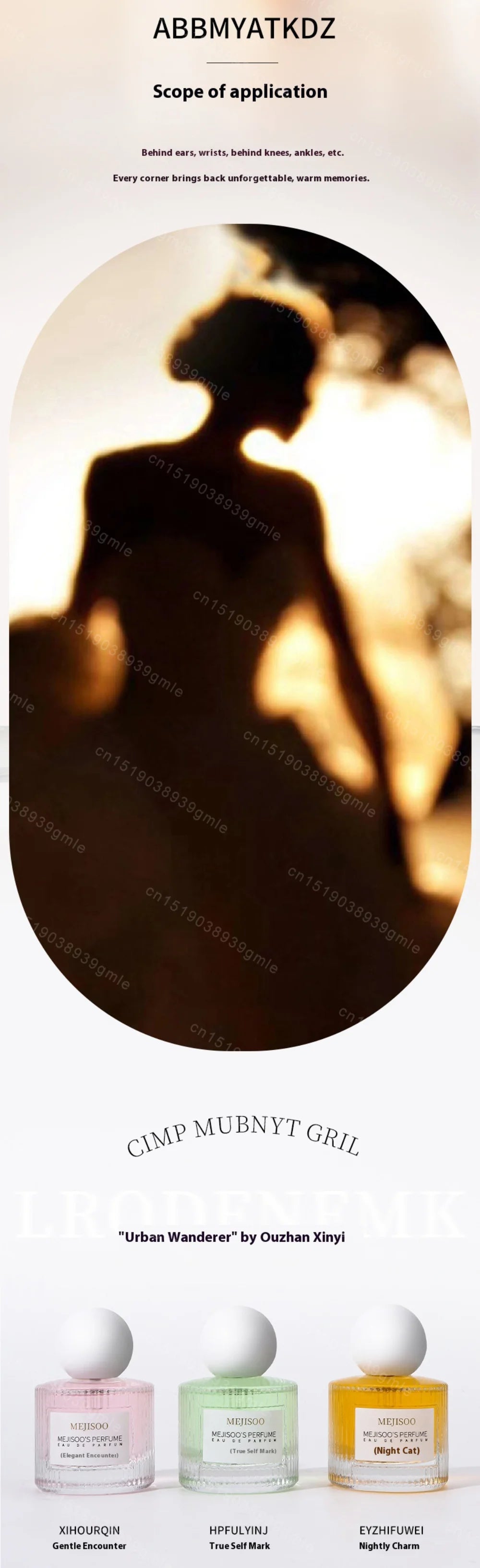 50Ml Women's Charming Night Perfume Fresh Flower and Fruit Fragrance Tender Airy Floral Scent Ladies Long-Lasting Fragrance