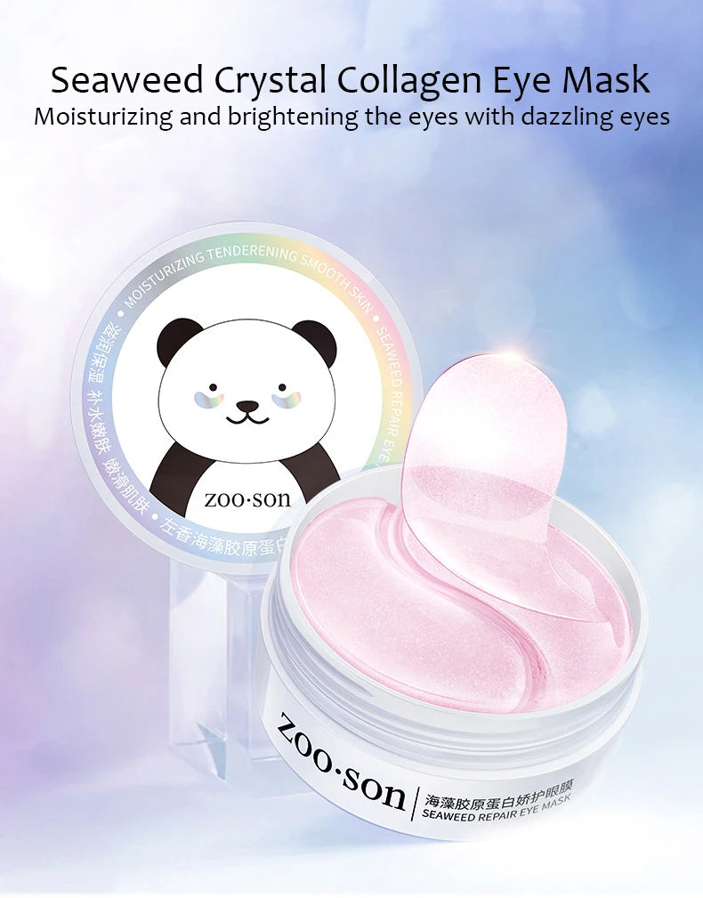 60pcs Gold Crystal Collagen Eye Mask Beauty Moisturizing Firming Anti Dark Circles Eyes Bags Removal Eyes Care Eye Patches