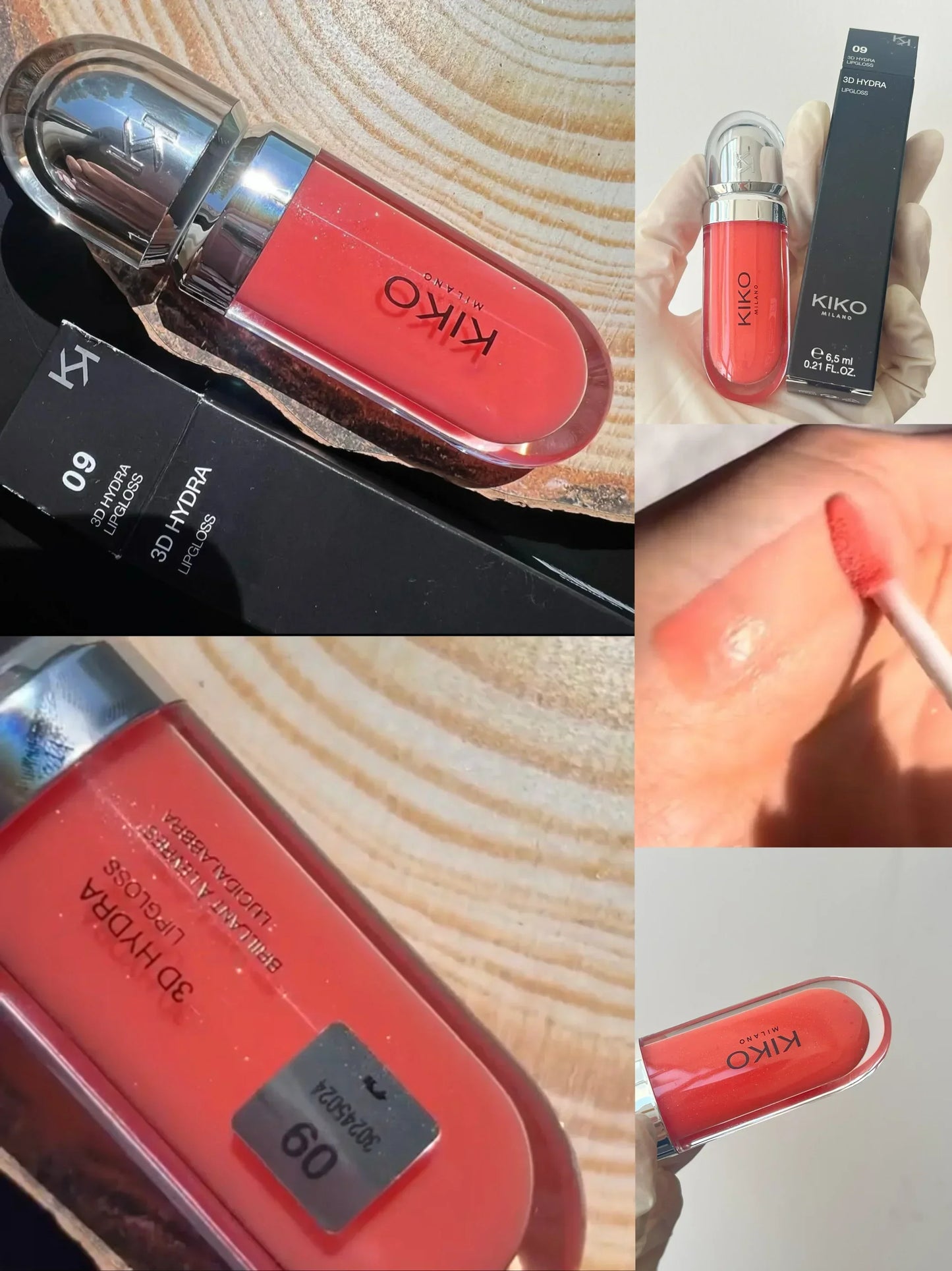 3D Hydra Lipgloss 2025 Transparent Lip Gloss Mirror Lipstick Moisturizing Glossy Full Lips Milk Tea Bean Paste Purple Colors