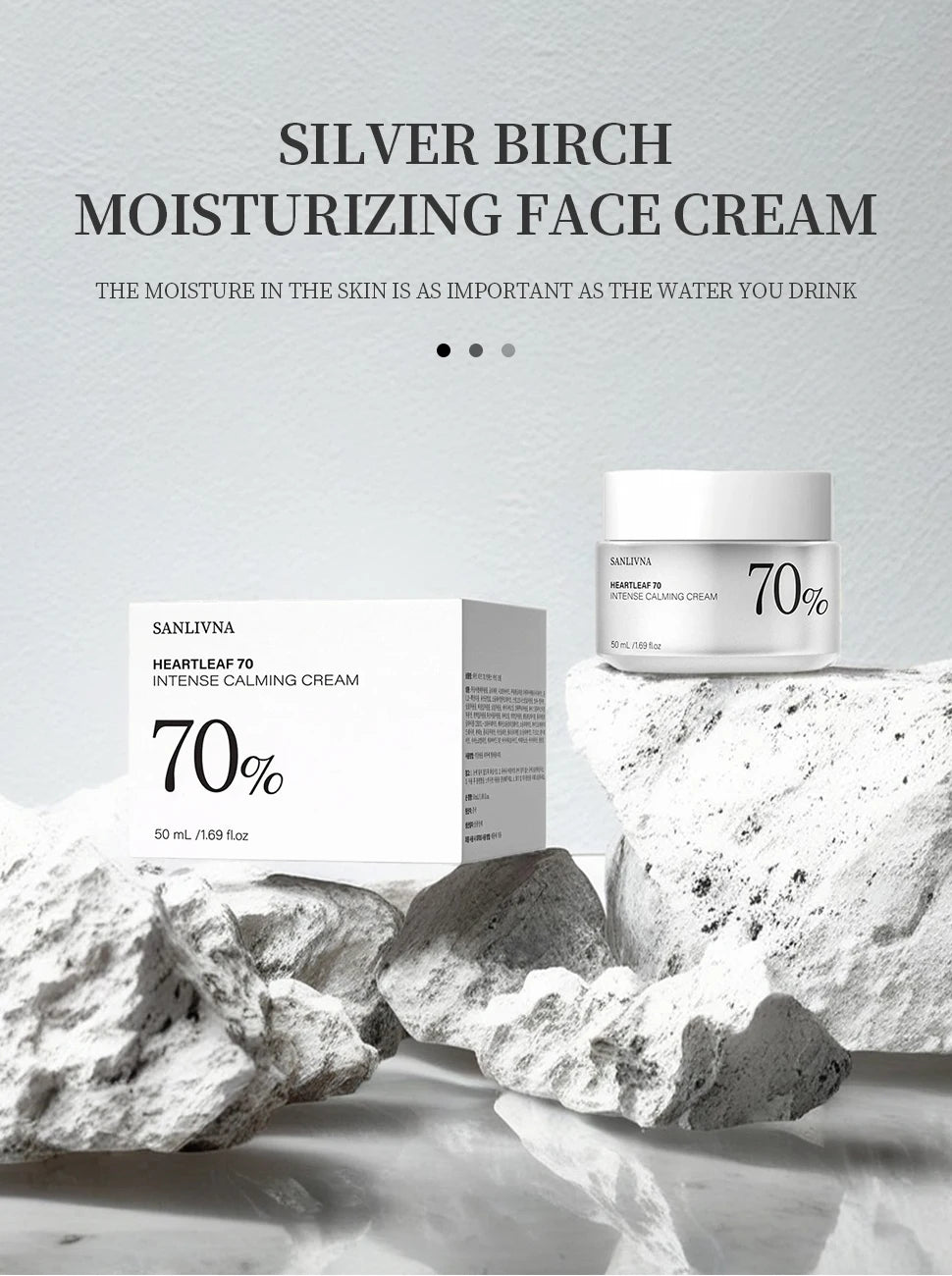 HEARTLEAF 70 Intense Soothing Cream Moisturizing Cream Winter Moisturizing Dry Anti-Peeling Skin Skin Care Cream