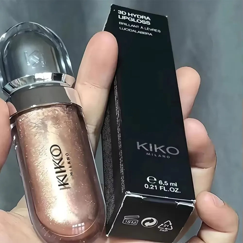 3D Hydra Lipgloss 2025 Transparent Lip Gloss Mirror Lipstick Moisturizing Glossy Full Lips Milk Tea Bean Paste Purple Colors