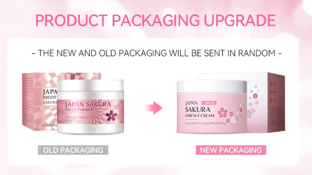 Sakura Facial Cleaner Korean Face Serum Exfoliating Peeling Gel Moisturize Toner Eye Cream Sunscreen Cosmetics Skin Care Set