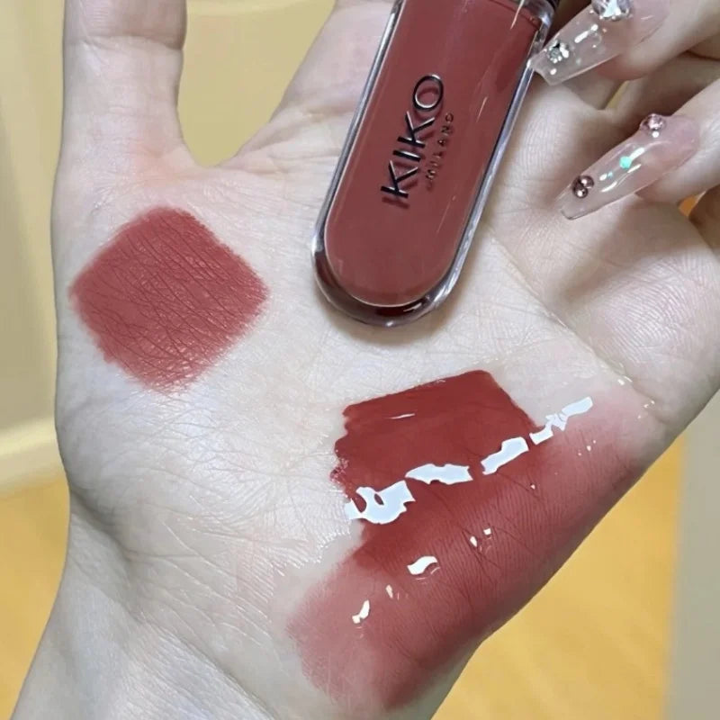 New Double Headed Lipstick Transparent Mirror Lip Gloss Non-Fading Lip sticks Milk Tea Bean Paste Sexy Plump Lip Glaze Makeup