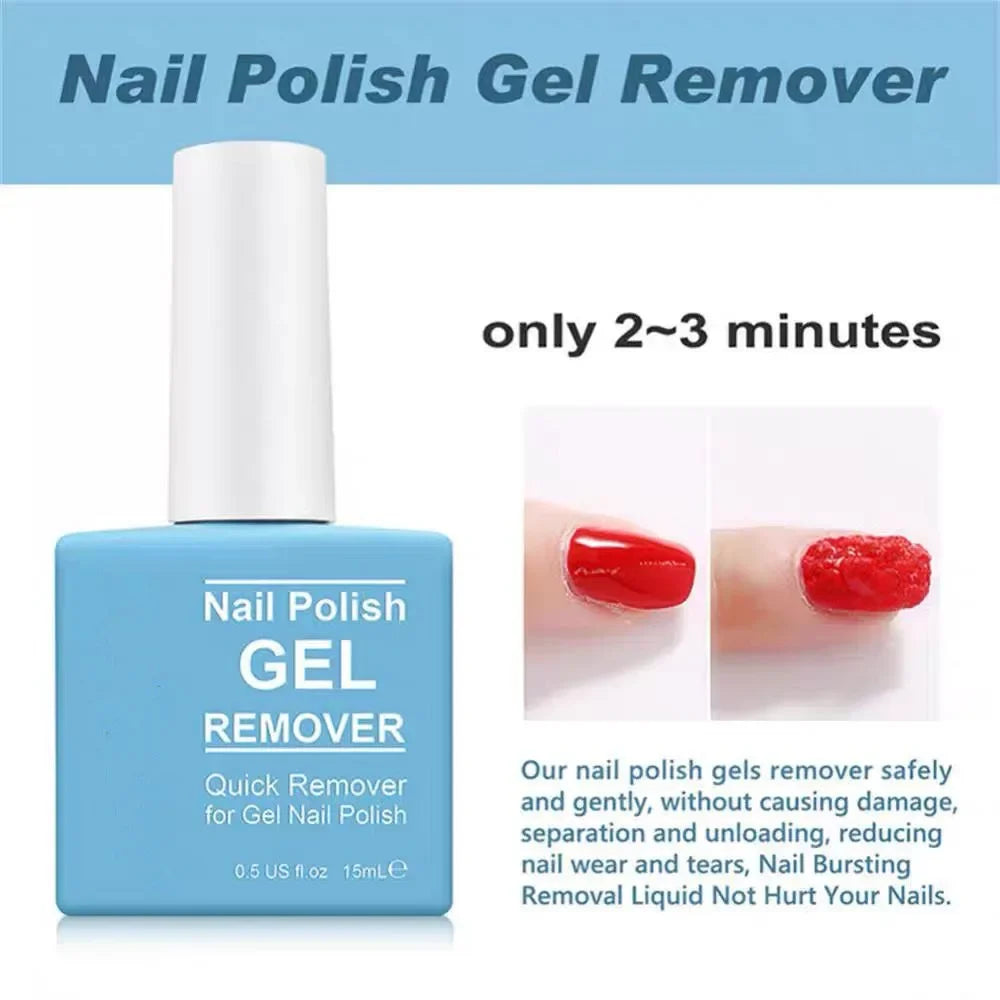 Magic Fast Remover Nail Gel Polish Remover UV Gel Polish Soak Off Degreasar Manicure Layer Nail Art Removal Semi-permanet Varnish