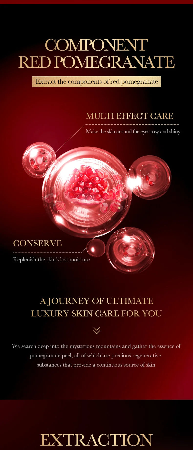 60pcs SADOER Red Pomegranate Collagen Eye Mask Firming Anti Dark Circles Remove Eyes Bag Moisturizing Eye Patches Eyes Skin Care