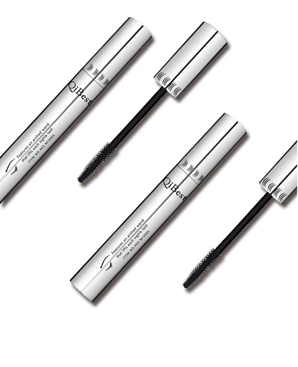 QIBEST 3 Colors Diamond Glitter Mascara Long Lasting Makeup 3D Volume Eyelashes Curling Shimmer Mascara Eye Lash Female Cosmetic