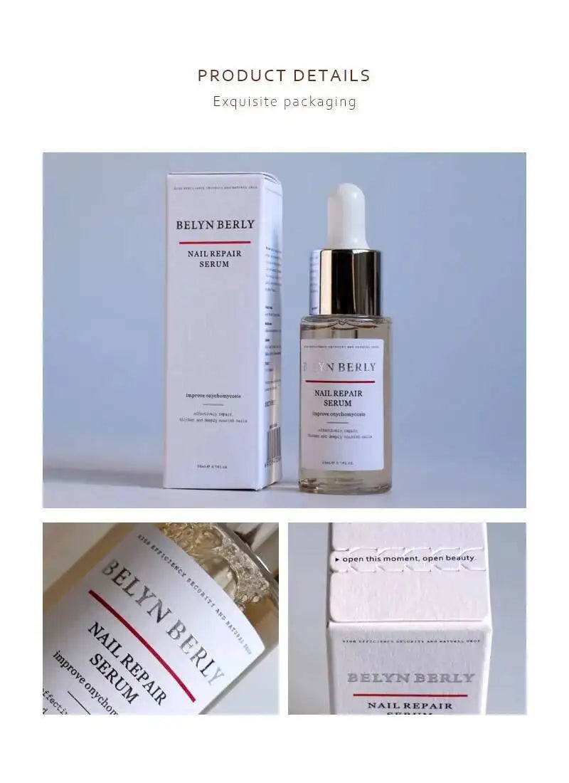 BELYN BERLY Nail Care Serum 3PCS for Nourishing Cracked Discolored Nails Repair Essence Nail Treatment Liquid