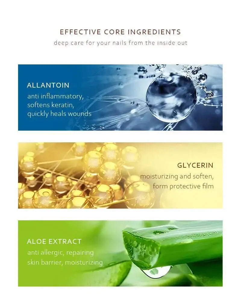 BELYN BERLY Nail Care Serum 3PCS for Nourishing Cracked Discolored Nails Repair Essence Nail Treatment Liquid