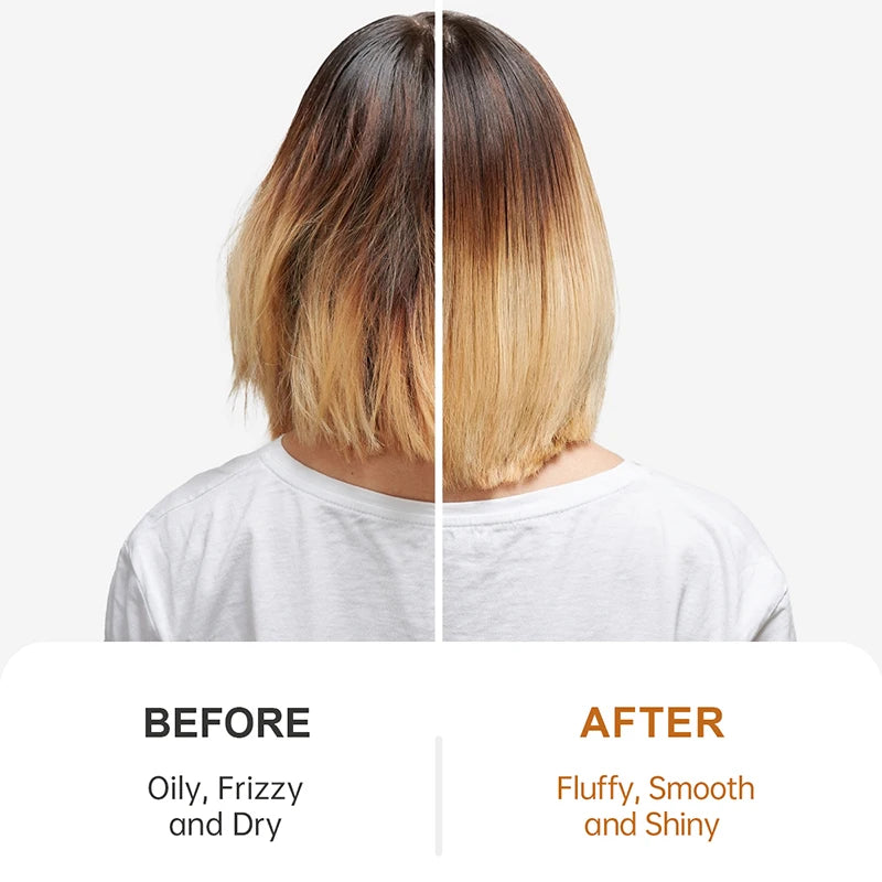 PURC Morocco Argan Oil Shampoo Conditioner Set Amino Acid Keratin Smoothing Repair Damaged Hair Treatment Sulfate-Free Hair Care