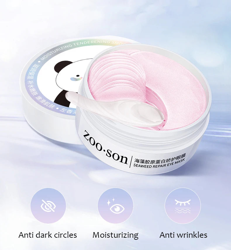 60pcs Gold Crystal Collagen Eye Mask Beauty Moisturizing Firming Anti Dark Circles Eyes Bags Removal Eyes Care Eye Patches