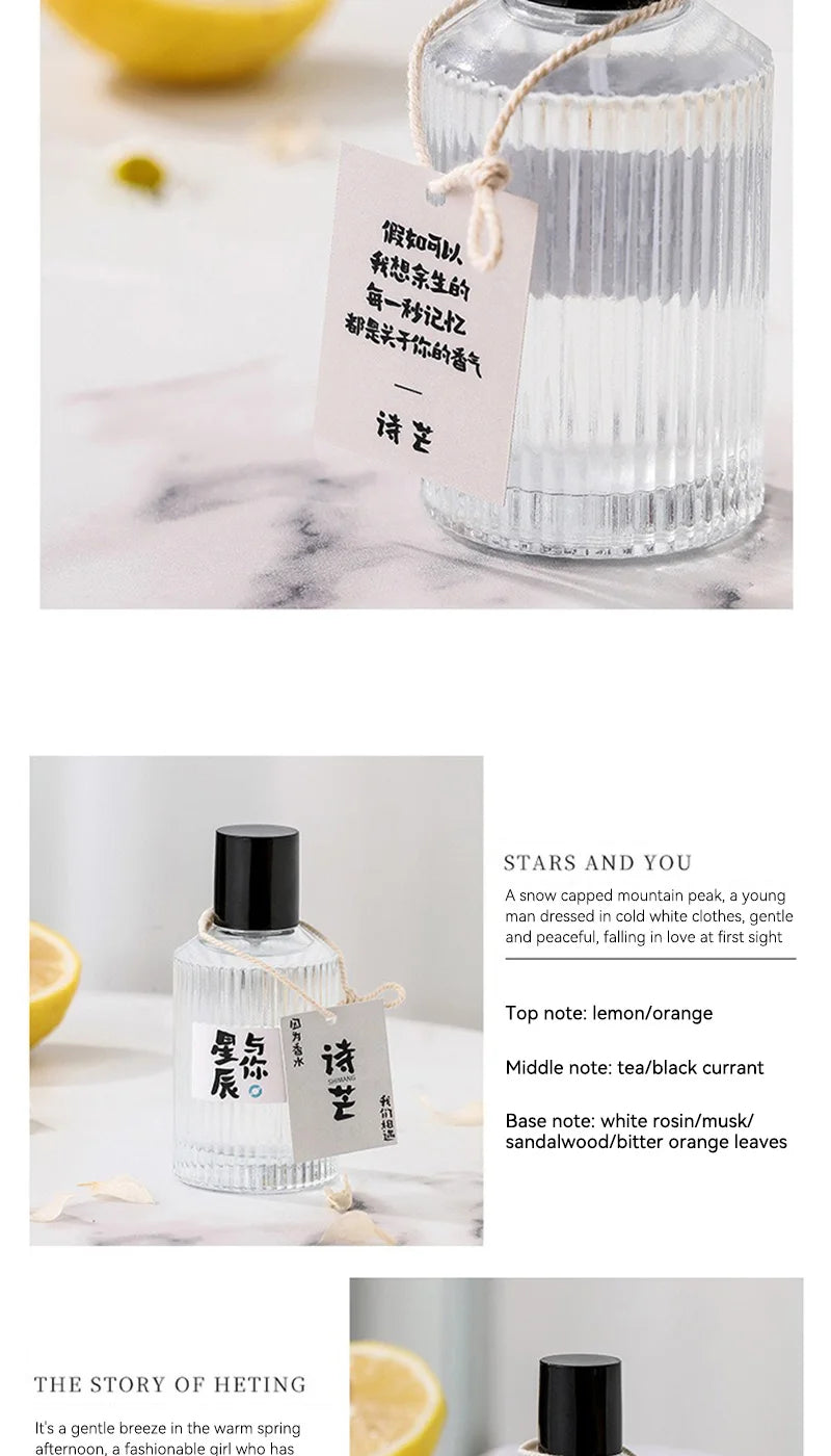 Original brand Wataru Monogatari Perfume - 50ml, Long-lasting Light Scent, For Men & Women, Japanese Style Fresh & Minimalist