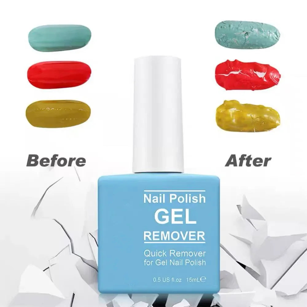 Magic Fast Remover Nail Gel Polish Remover UV Gel Polish Soak Off Degreasar Manicure Layer Nail Art Removal Semi-permanet Varnish