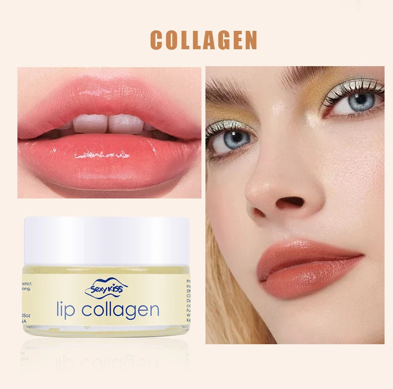 Hyaluronic acid collagen Sleep lip mask 20g deep hydration lasting moisturizing exfoliation day and night can be given as a gift