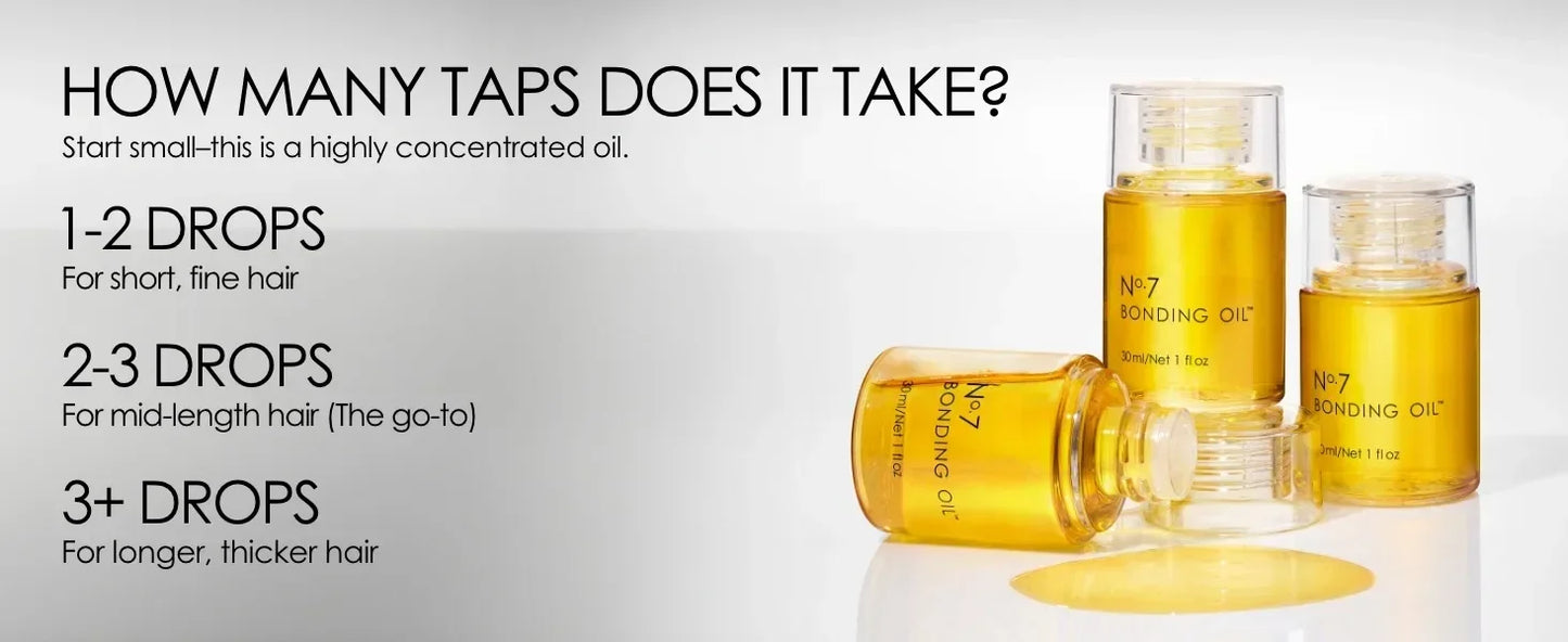 No. 7 Bonding Oil 30ml Original Hair Care Repair Damaged Essential Oil Conditioners Increase Shine Softness Color Vibrancy Frizz