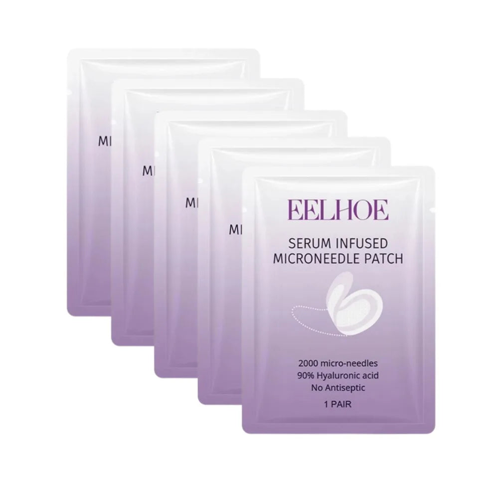 Collagen Microneedle Eye Patch Hyaluronic Acid Soluble Microneedle Eye Mask For Dark Eye Circle Moisturizing Under Eye Skin Care